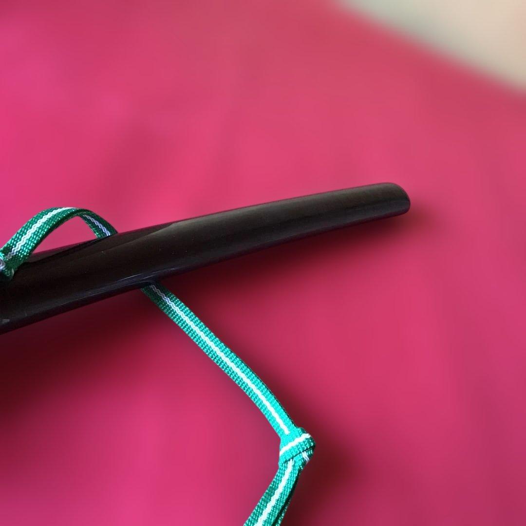 脇差一作拵　鶴亀色絵象嵌金具　笛巻鞘　繋ぎは木製　刃はありません