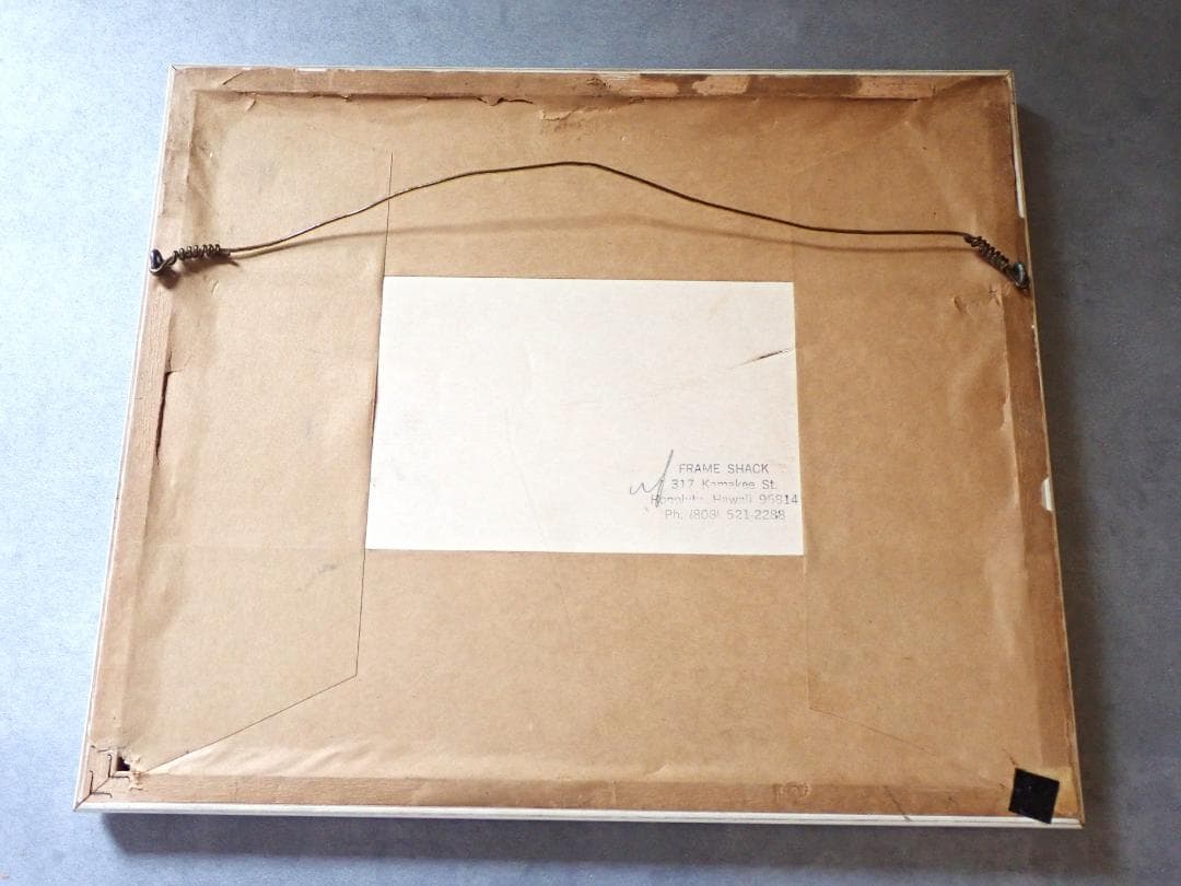 Pegge Hopper Framed Matted print 絵画 ハワイ