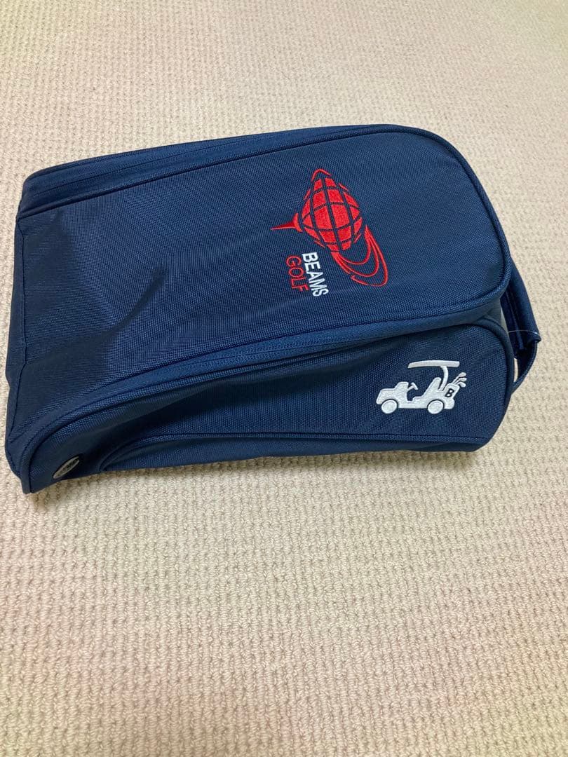 BEAMS GOLF シューズケース ネイビー