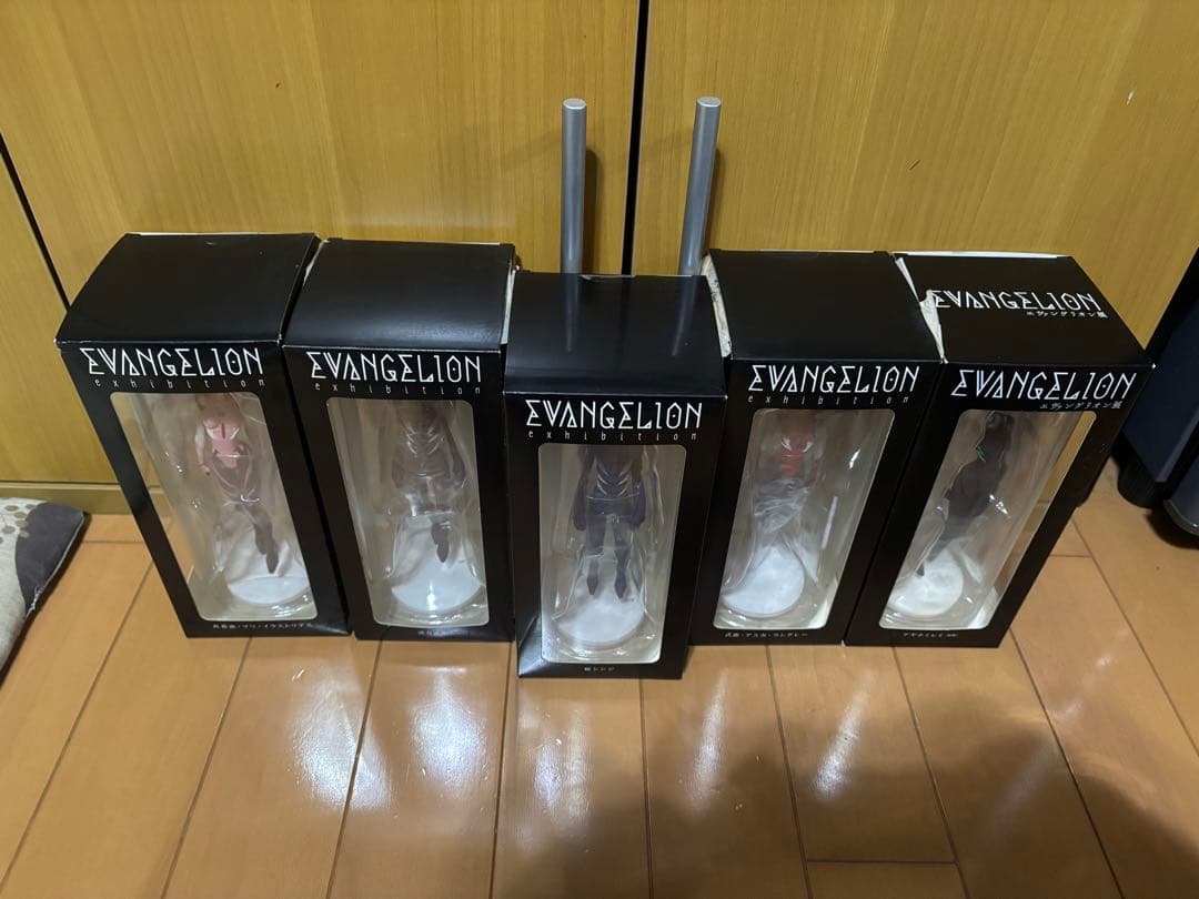 エヴァンゲリオン展 エヴァ展 フィギュア5体セット （レイ アスカ マリなど）