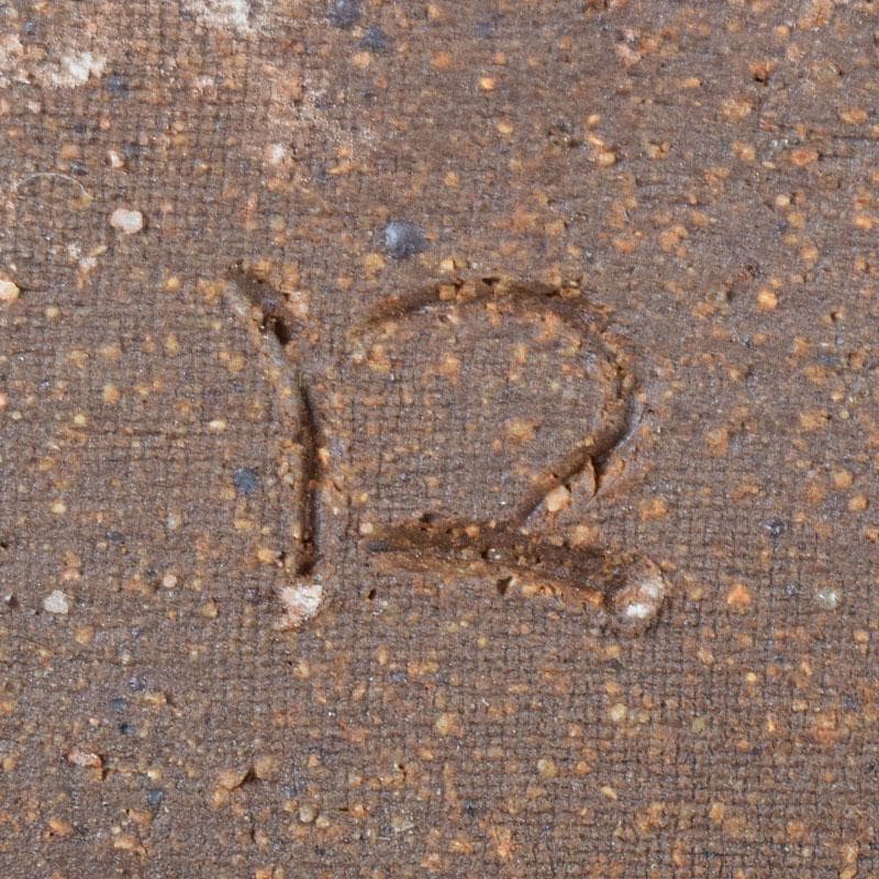 北大路魯山人作　鼠志野　四方皿　五客　共布　黒田陶々庵極め箱　M　R9064B