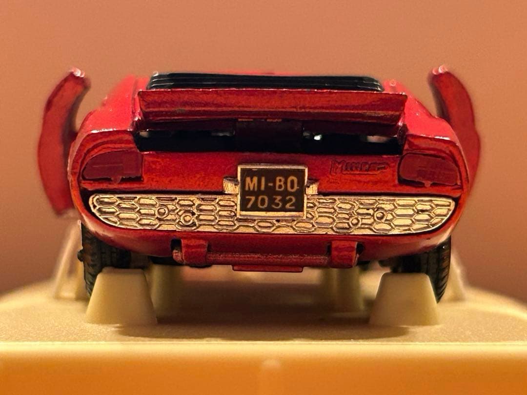 ミニカー スーパーカー ランボルギーニミウラ ポリトーイPOLITOYS レッド