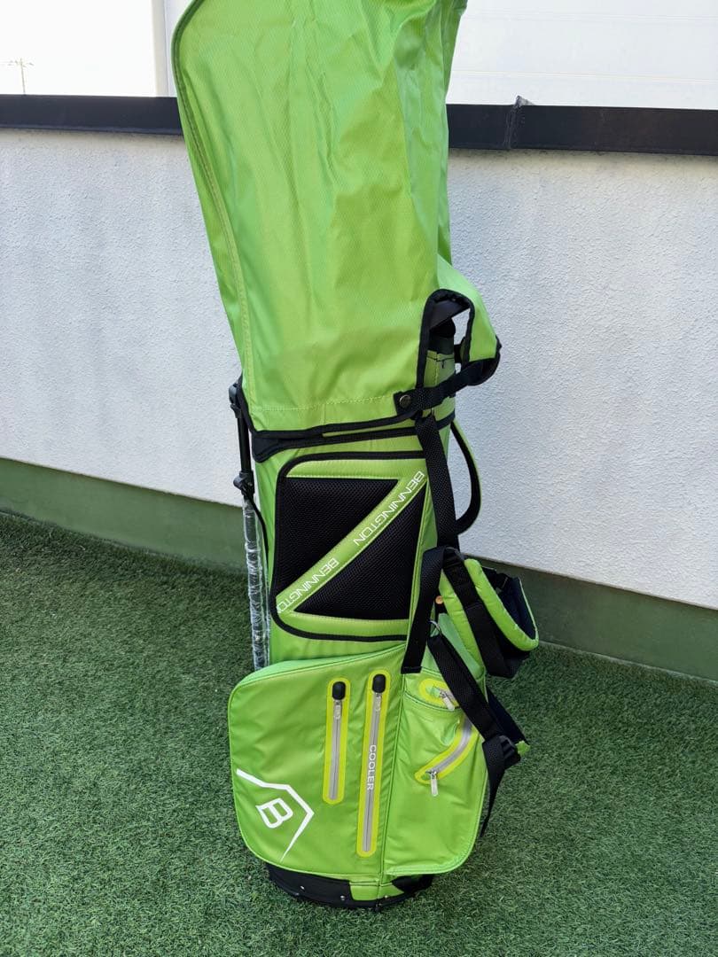 ベニントン　スタンドキャディバッグ　新品　ゴルフバッグ　ライム　グリーン