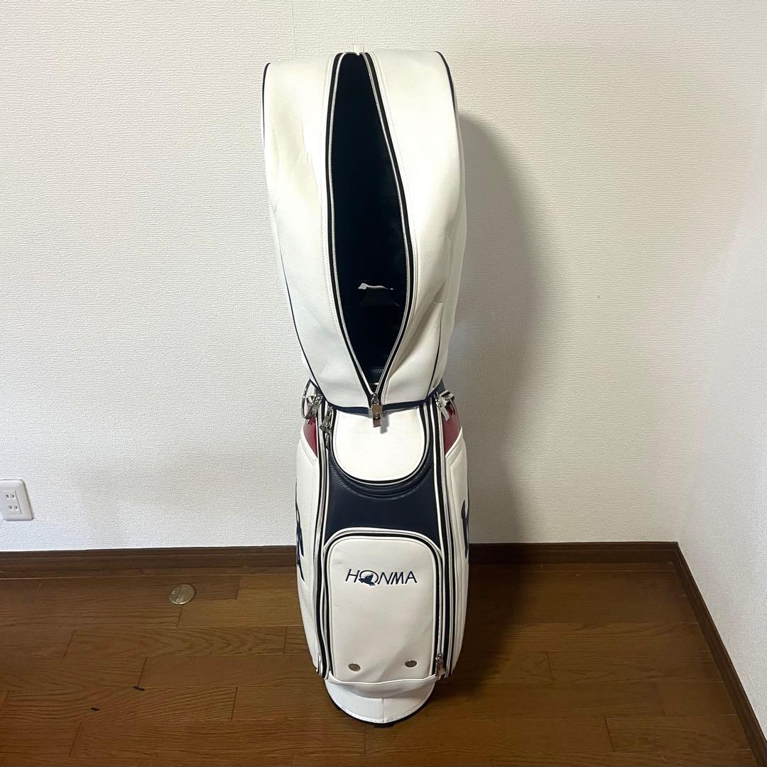 HONMA キャディバッグ ホワイト/レッド/