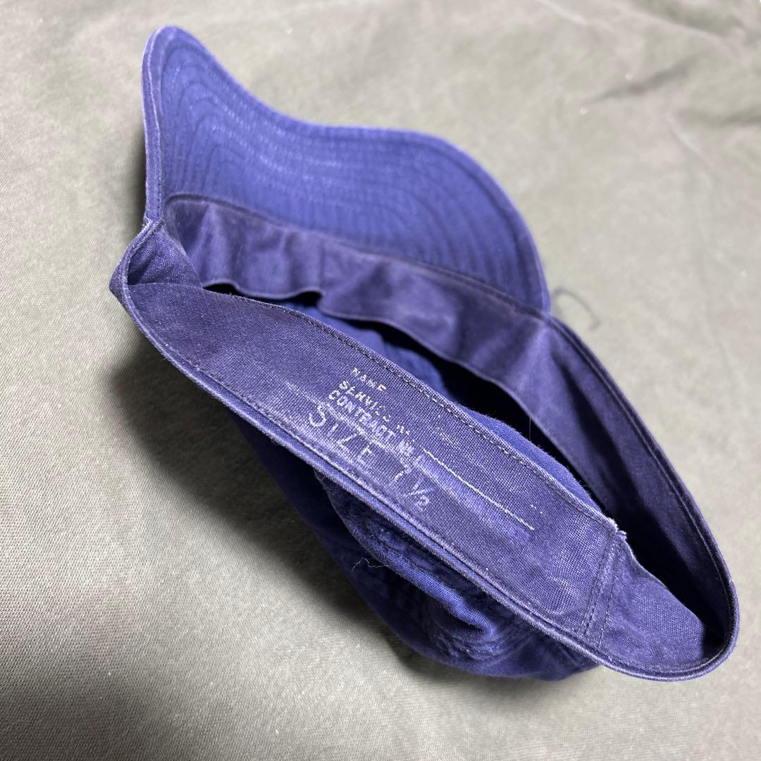 米軍実物 USN NAVY ユーティリティキャップ ナス紺 サイズ 7 1/2