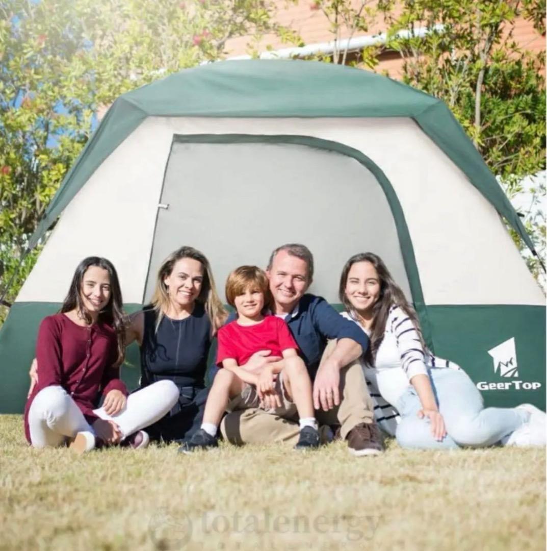 GEERTOP テント　4-6人用 大型 防災 アウトドア キャンプ ギアトップ