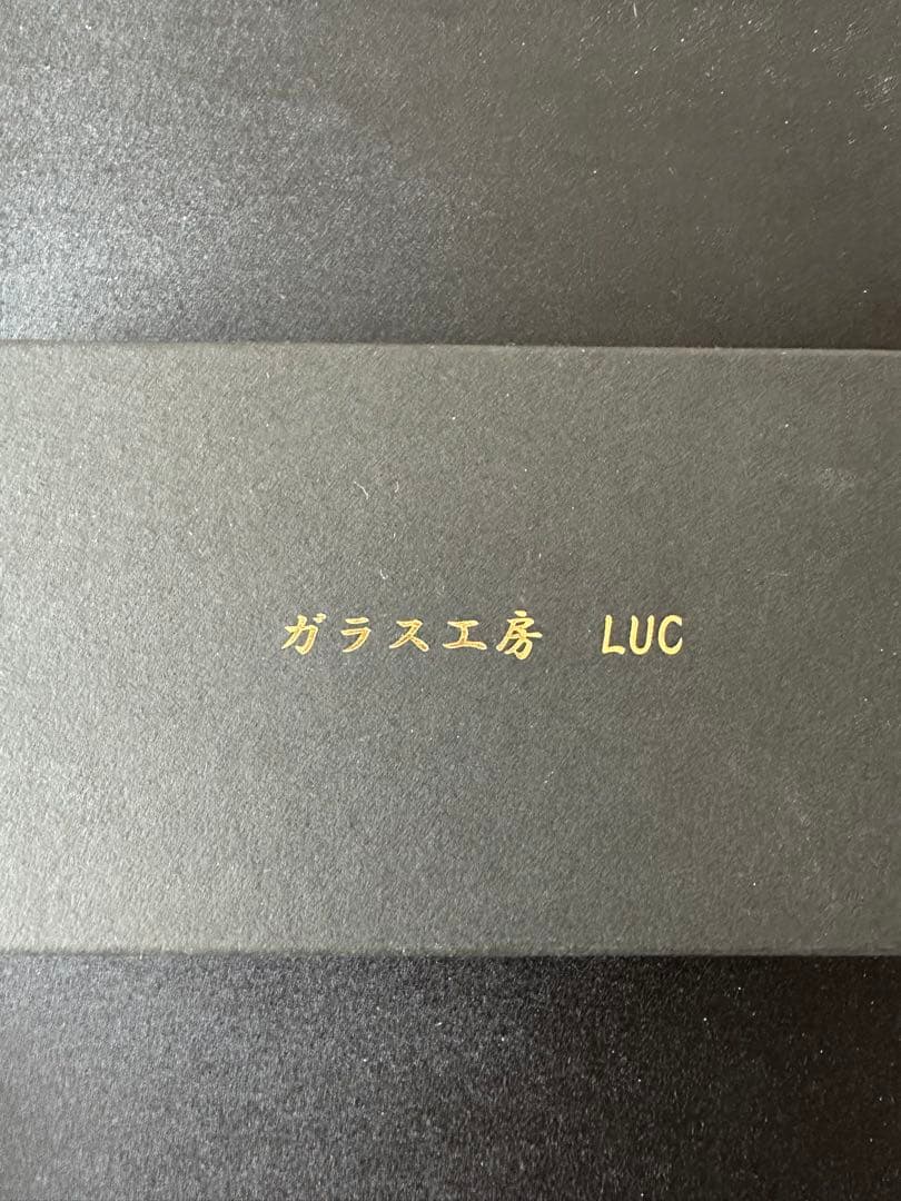 ガラスペン オパール入り ガラス工房 LUC ゴールド レア