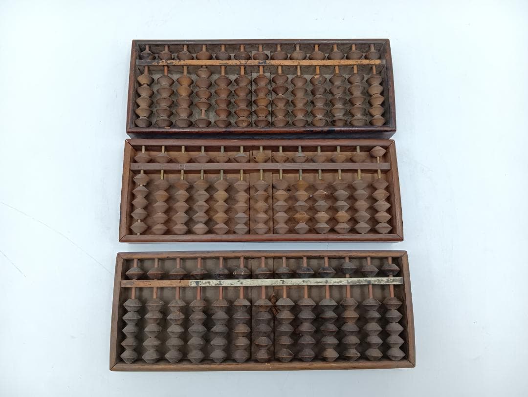 昭和レトロ　そろばん　五つ玉　10個セット　まとめ売り　アンティーク