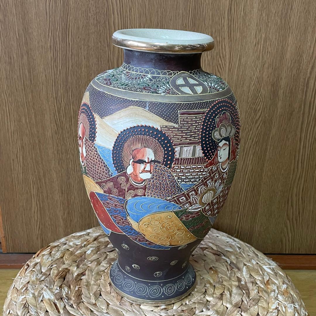 骨董品　アンティーク 時代物　薩摩焼 花瓶