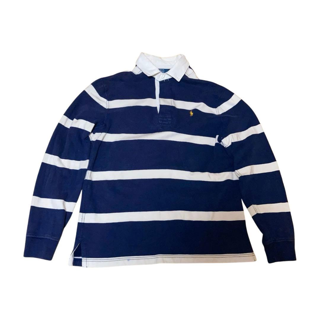 ポロバイラルフローレン　ラガーシャツ　常田大希着用　刺繍ロゴ　M