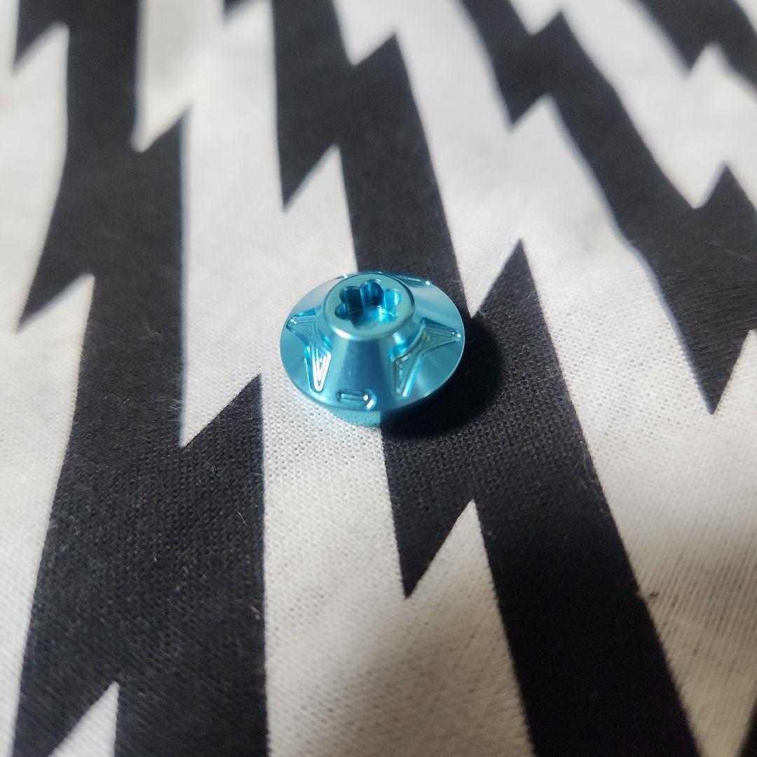 センターナット　シマノ左　ライトブルー　シマノ左　パープル