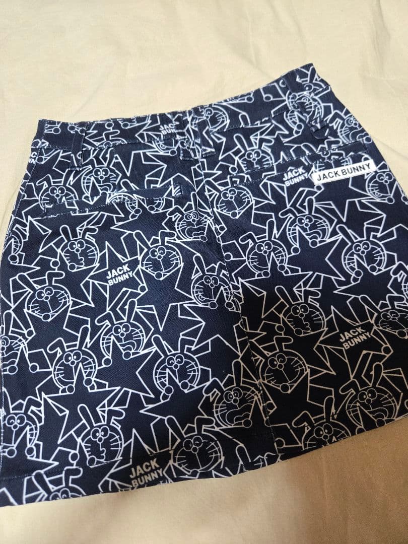 ドラえもん ジャックバニー　コラボ　裏起毛スカート　0　サイズ　S　ネイビー
