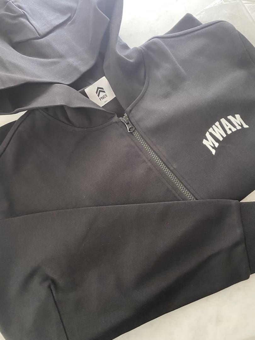 MWAM フルジップフーディ 黒