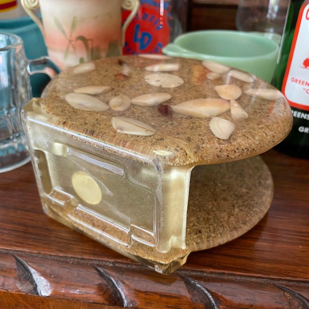 希少品！60s〜70sアメリカアンティーク　貝殻レターホルダUSA製ヴィンテージ