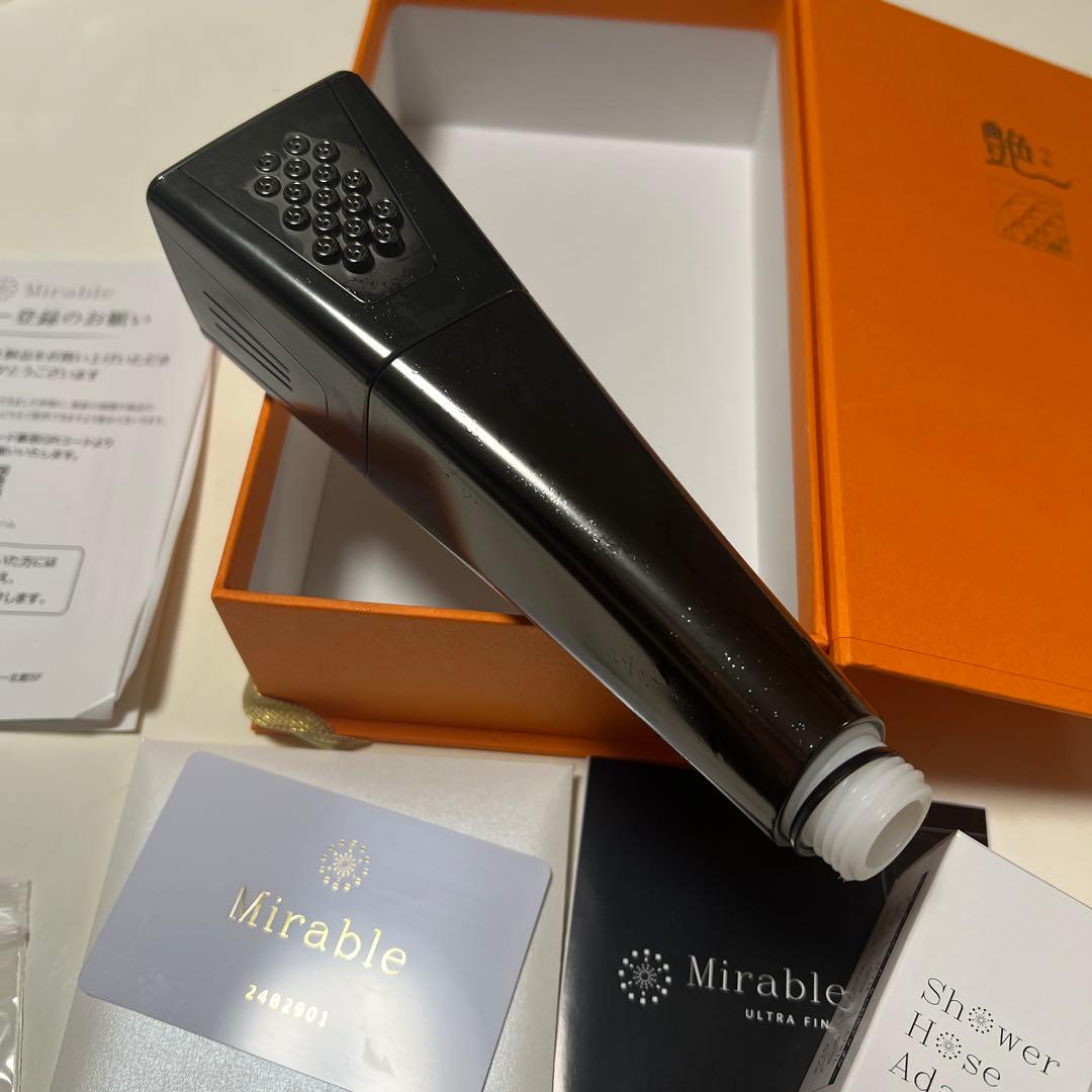 ミラブル艶 サイエンス ウルトラファインバブルシャワーヘッ