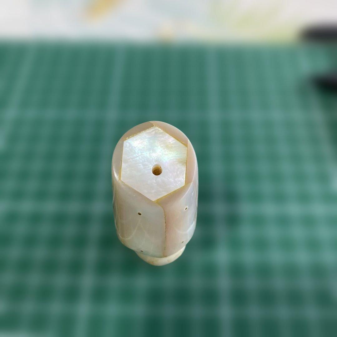 白蝶貝トローリングヘッド　6面張り合わせビス留め