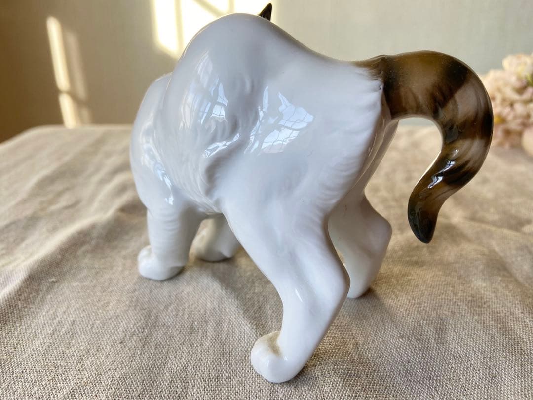 完品　美品　ローゼンタール　振り返る猫のフィギリン　ドイツ　ヴィンテージ
