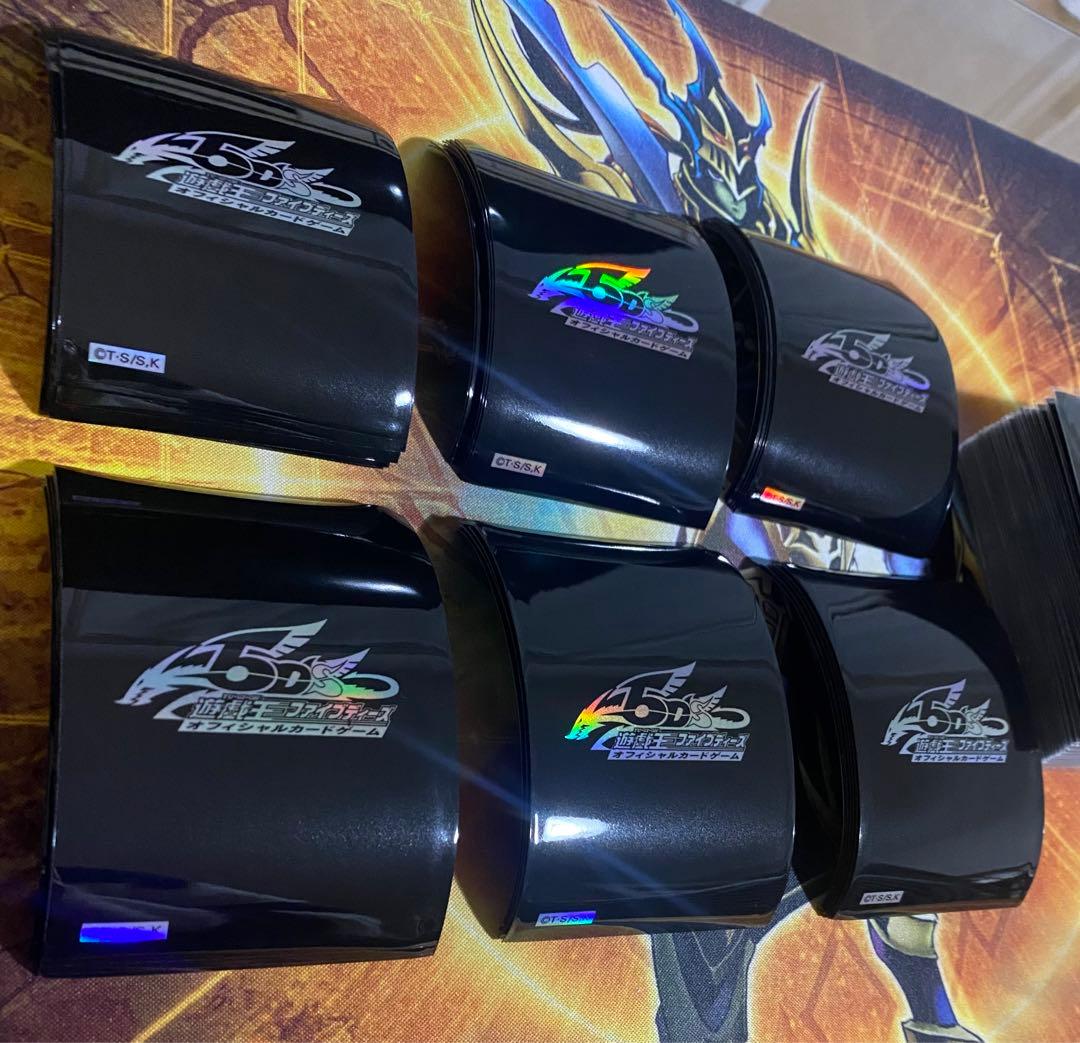 遊戯王 スリーブ 5ds 黒 ブラック ロゴ