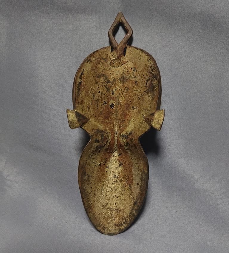 （primitive art）コートジボワール　バウレ族 古銅 男子マスク