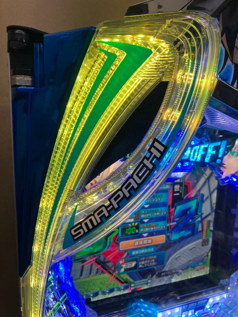 スマパチ実機 パチンコ ｅフィーバーブルーロックＭＺ 簡易ユニット付⭕️送料無料⭕️