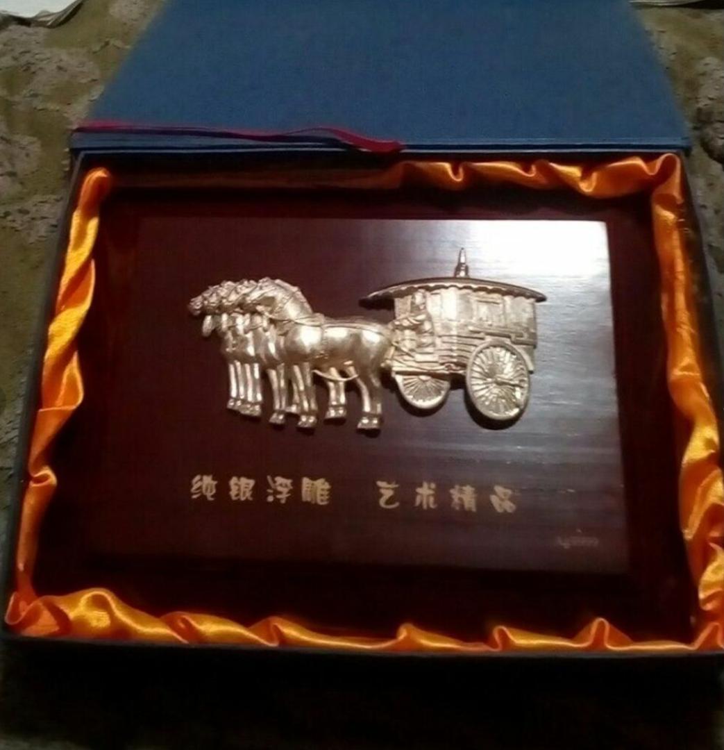 中国古玩純銀製飾り置物本物純銀と鑑定された激レア