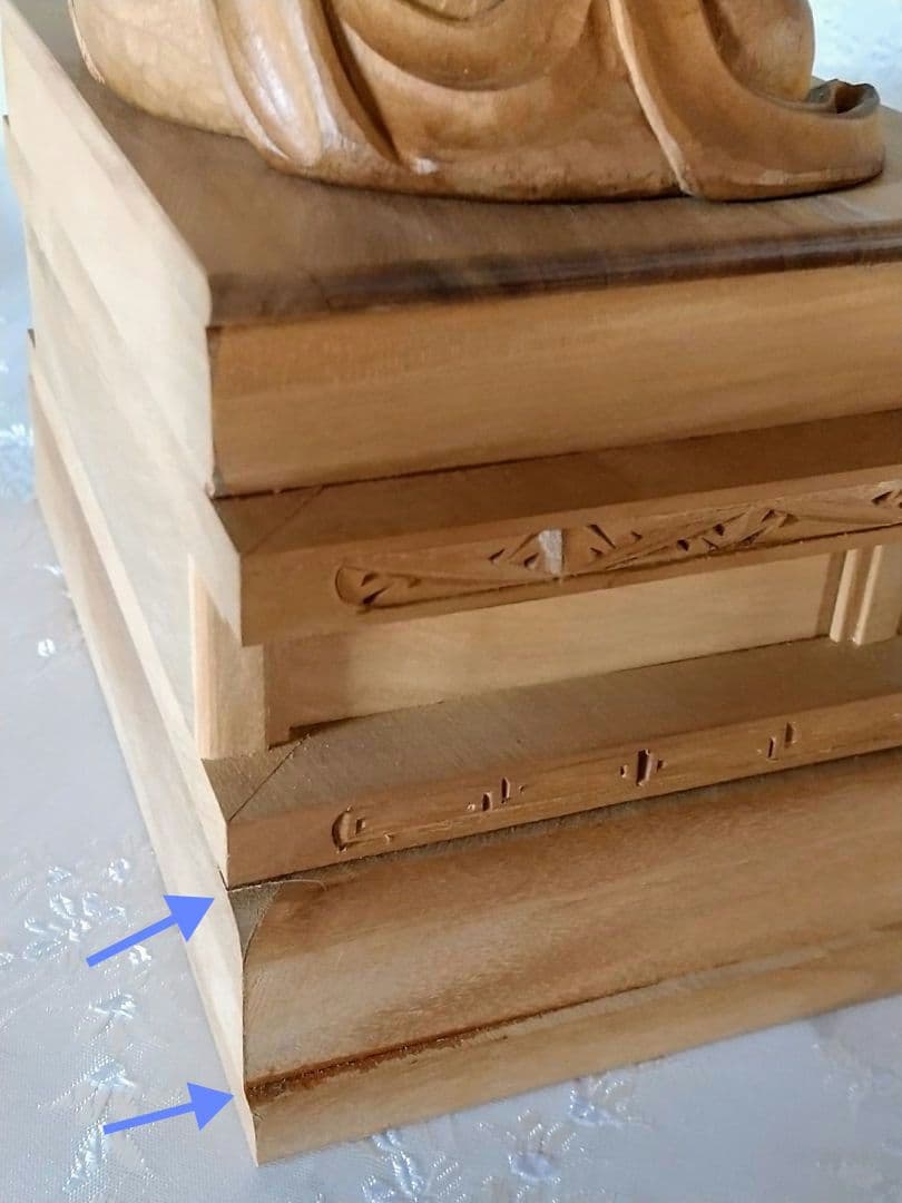 僧形坐像 善導大師坐像 #075 ◆白檀 木彫 仏像