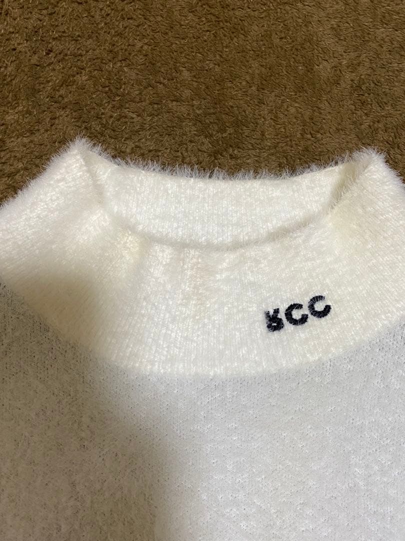 【fr2ゴルフ】ワンピース モコモコ 冬用 ホワイト　M レディース