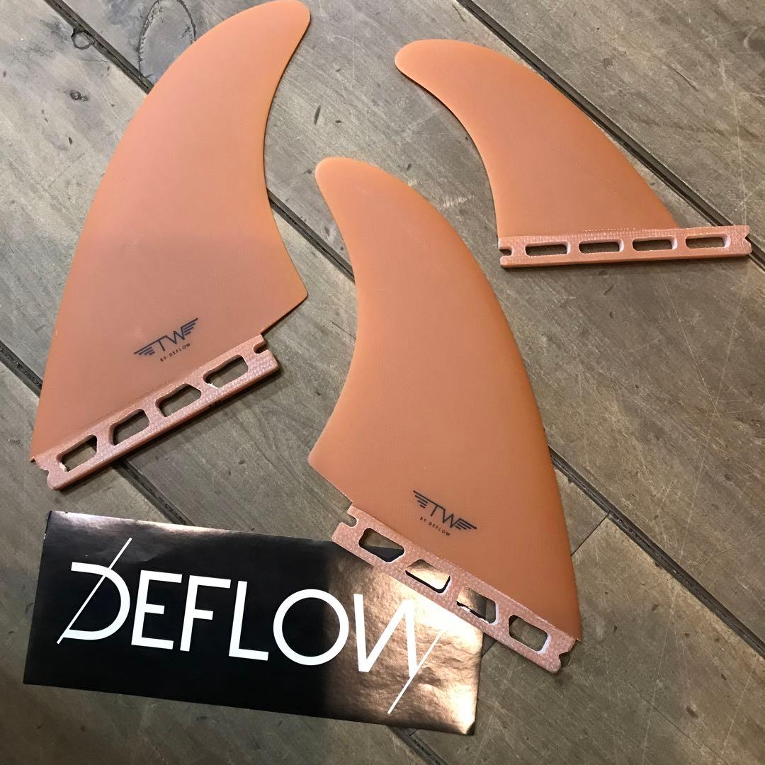 DEFLOVY サーフボードフィン 3枚セット