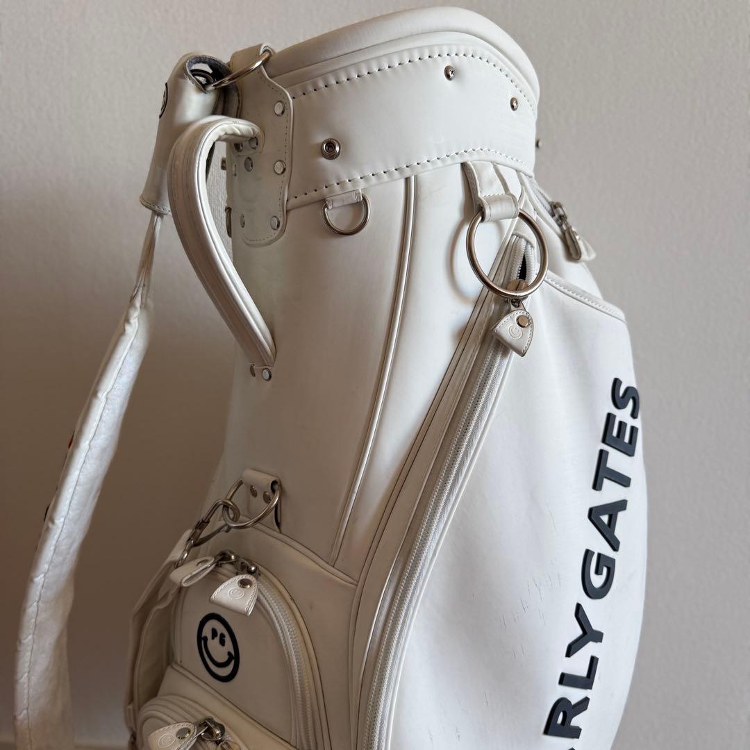 現行モデル　パーリーゲイツ　キャディバッグ　9.5型　白　ホワイト　正規品