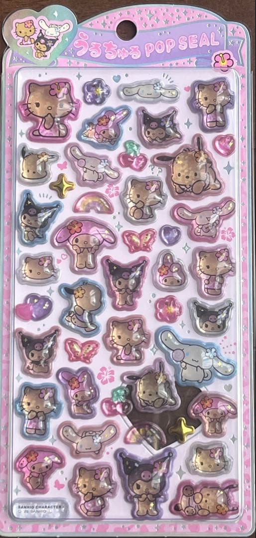 ボンボンドロップシール サンリオ＆ちいかわ うるちゅるPOP サンリオ 全11点