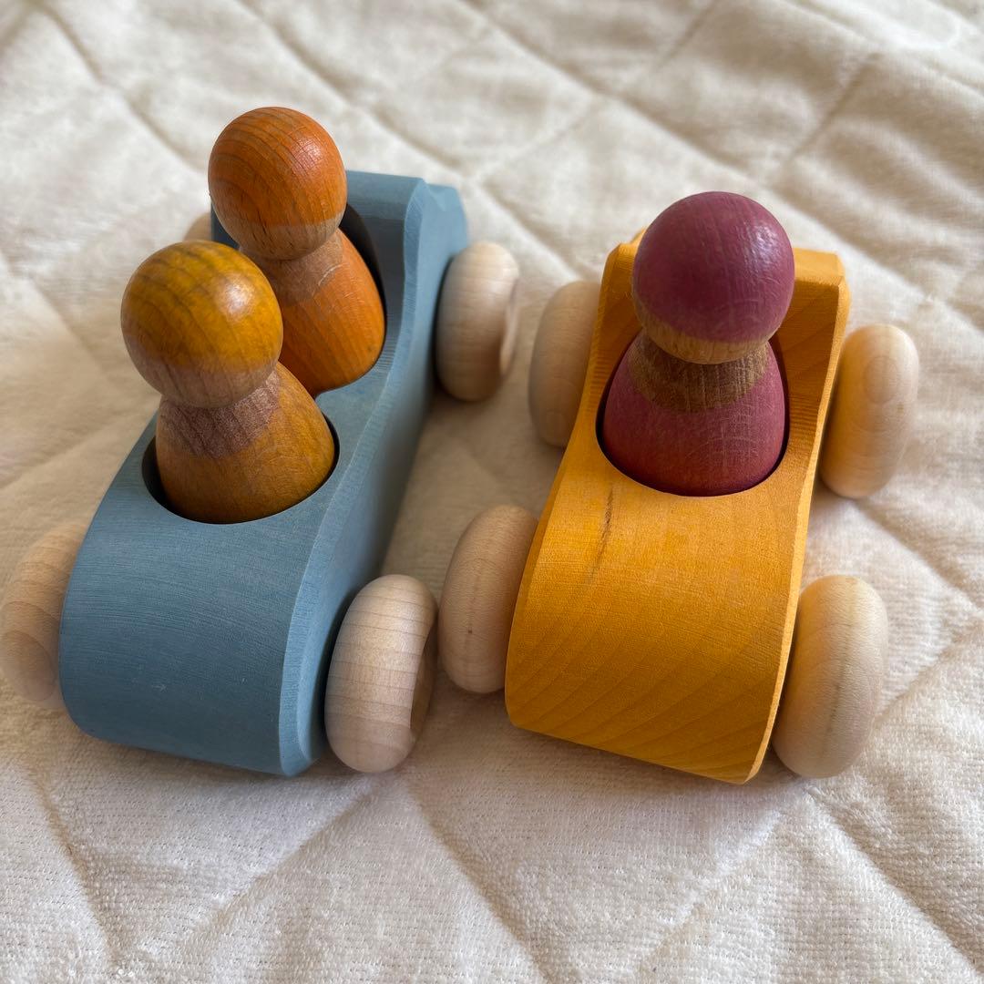グリムス　オープンカー　車　木製　おもちゃ　知育玩具