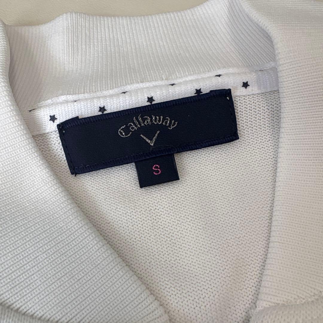 【6点セット】Callaway ゴルフウェアセット一式 ホワイト/ネイビー