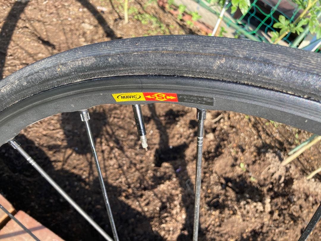 Mavic Ksyrium カーボンホイール チューブラー　スプロケ付き