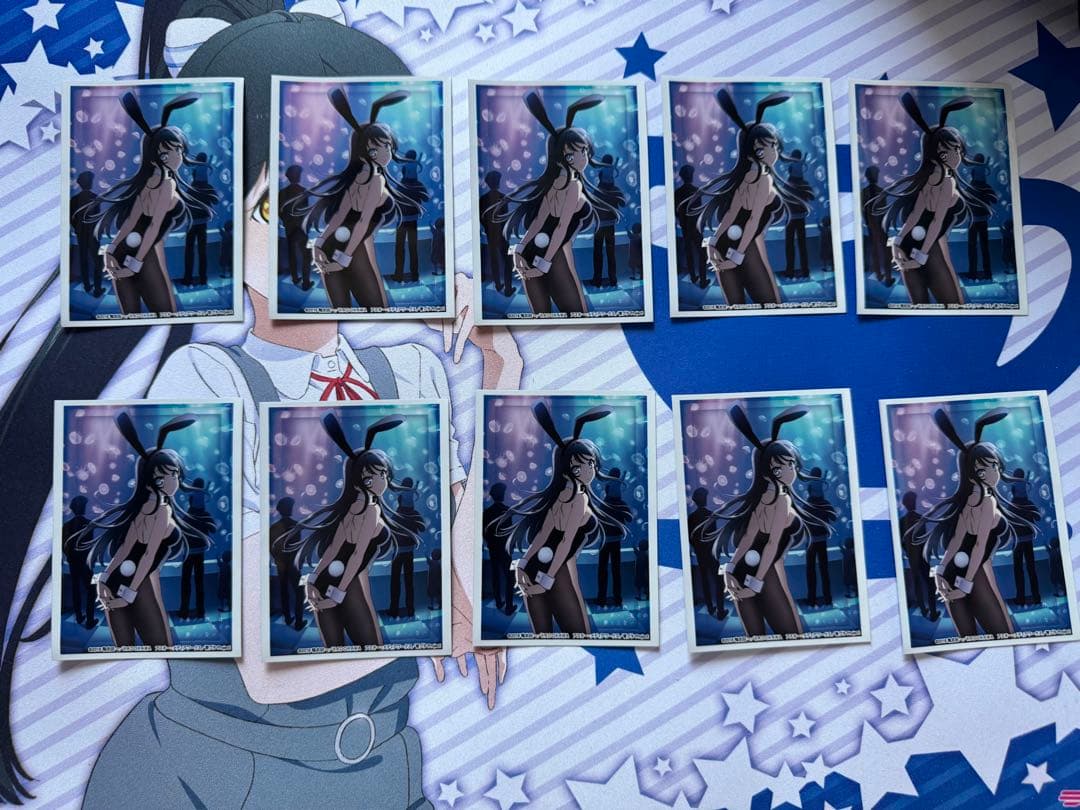 青ブタ　桜島麻衣　バニーガール　スリーブ　60枚セット