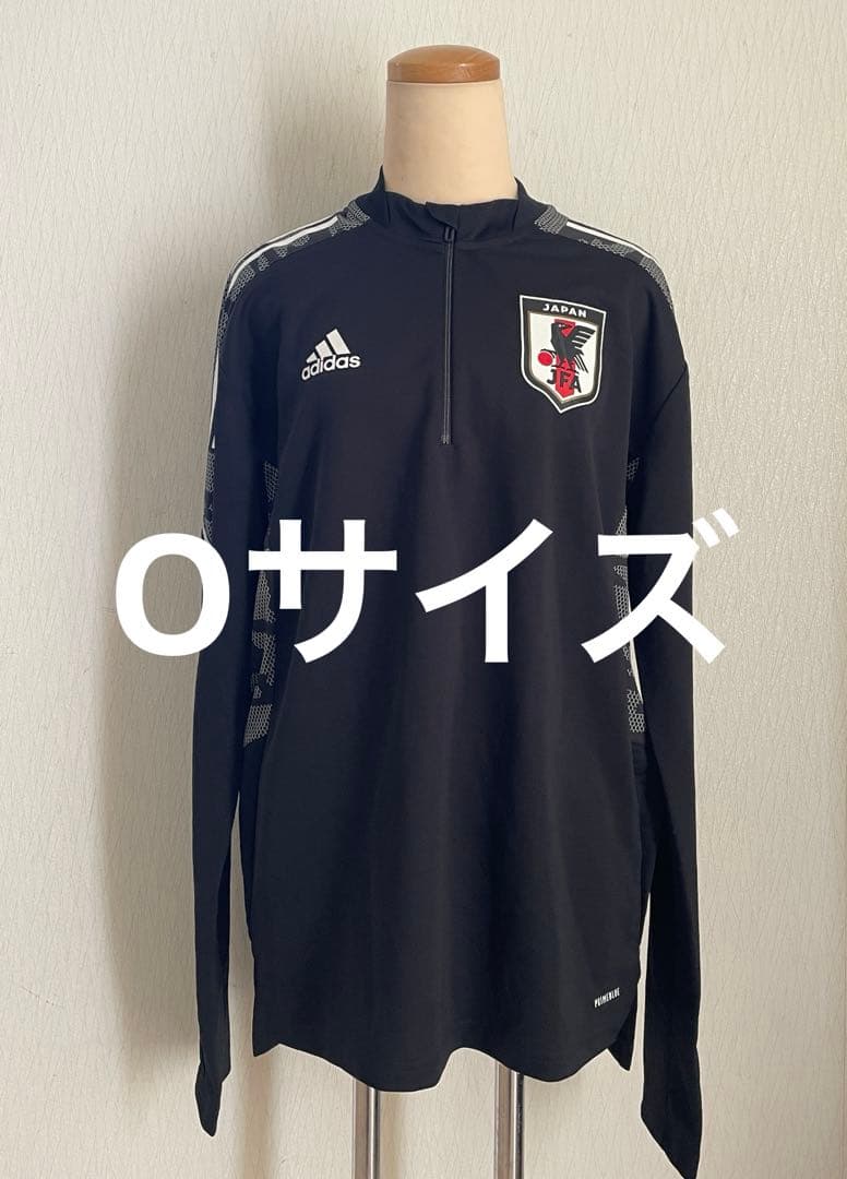 adidas アディダス 日本代表 黒 ジップ付きジャージ ウェア Oサイズ