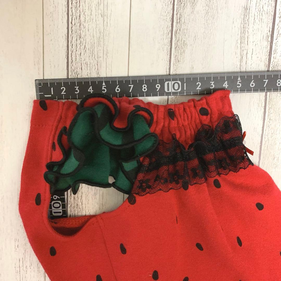 なりきりすいか2024すいかちゃんスモックワンピ/Sサイズ/犬服ハンドメイド