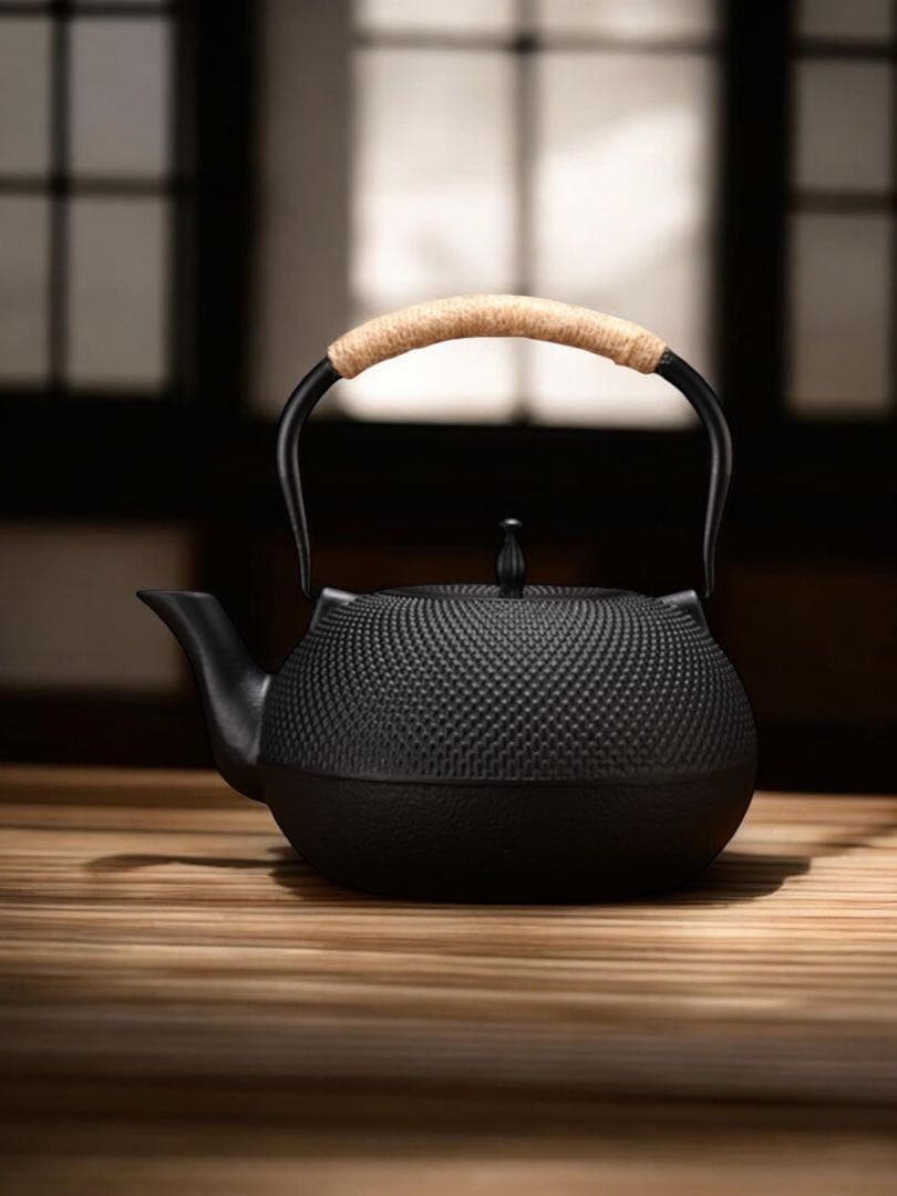 南部鉄器 鉄瓶 1800ml茶こし付き 鋳鉄ケトル直火IH対応鉄分補給新品未使用