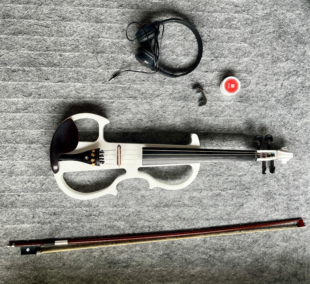 エレクトリックバイオリン ホワイト 本体