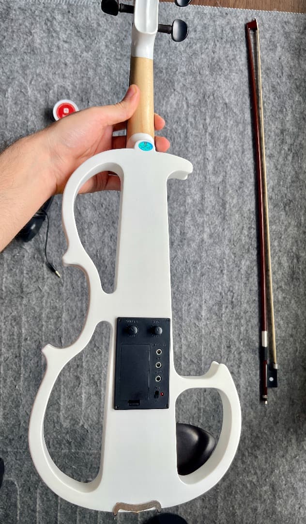 エレクトリックバイオリン ホワイト 本体