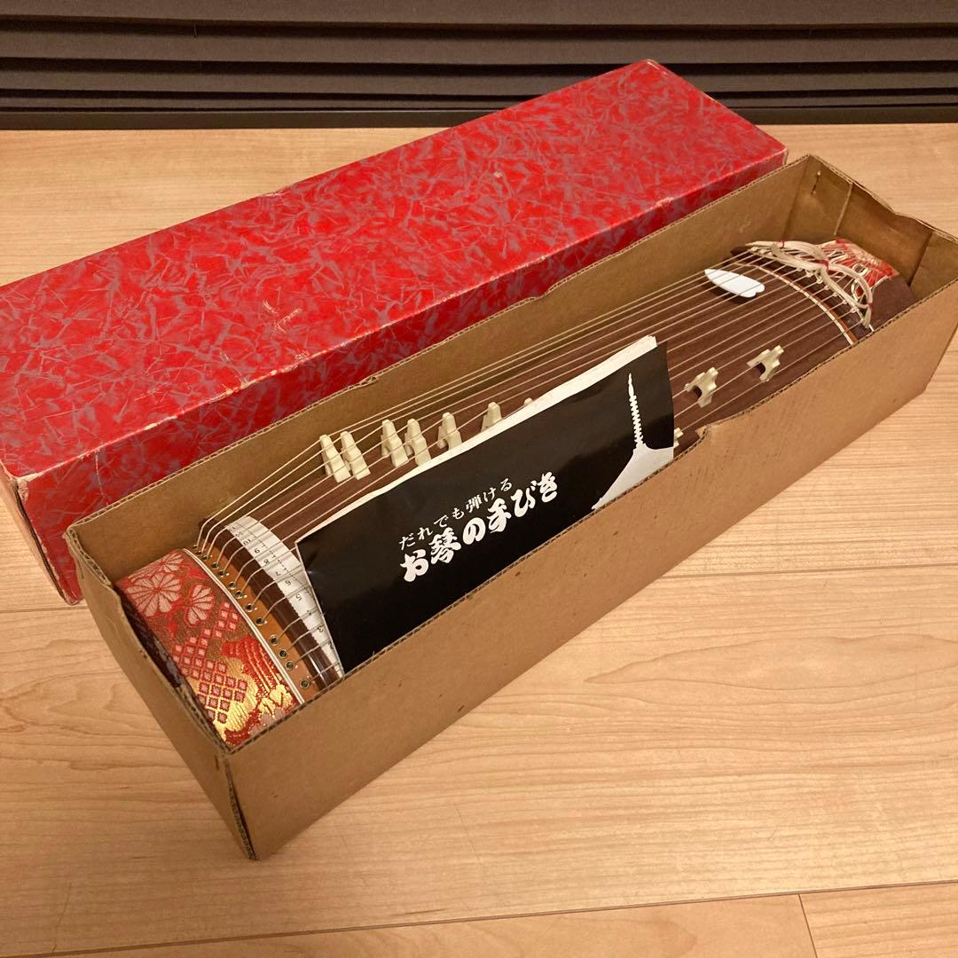 お琴 ミニ琴 13弦 木製 お琴の手びき