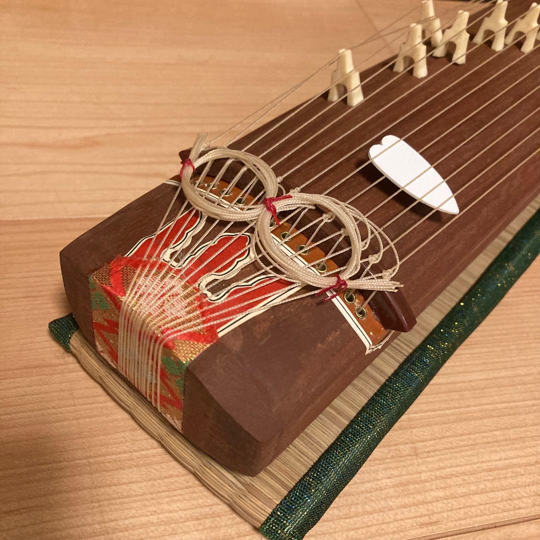 お琴 ミニ琴 13弦 木製 お琴の手びき