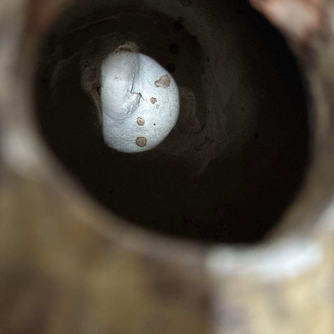 信楽焼　白　たぬき　狸　焼き物　ホワイト　2代　38cm 陶芸　工芸品　置物