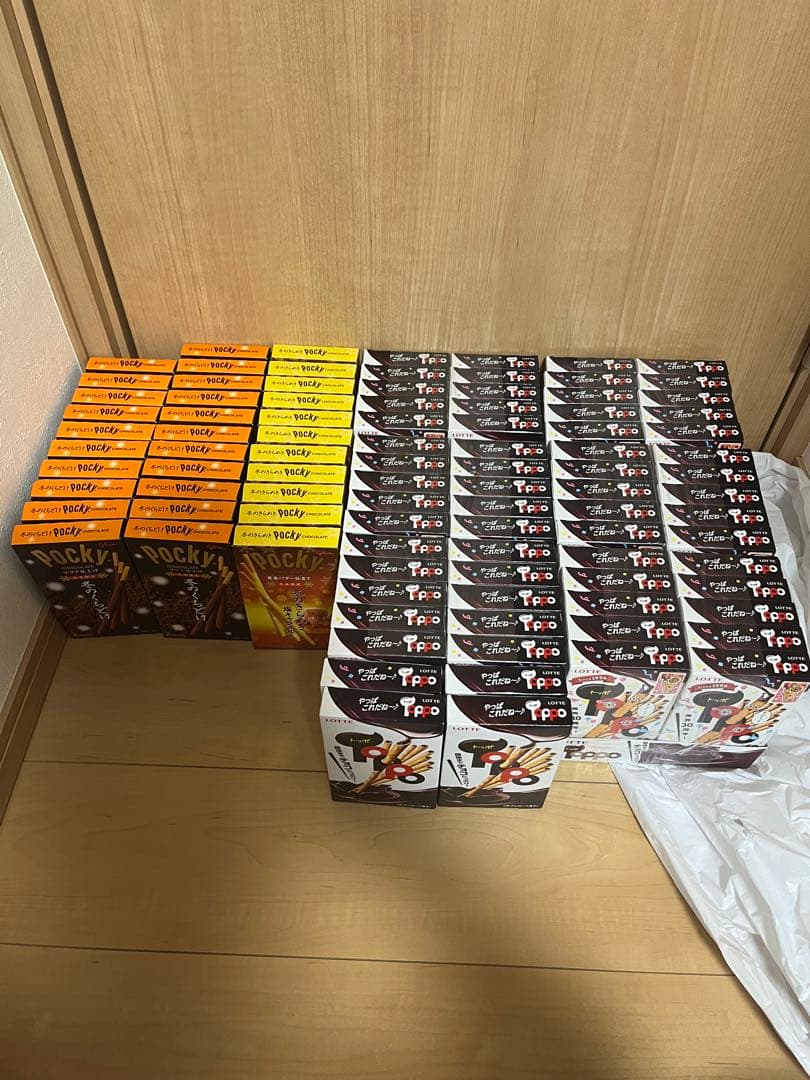 トッポ、ポッキー106個セット売り