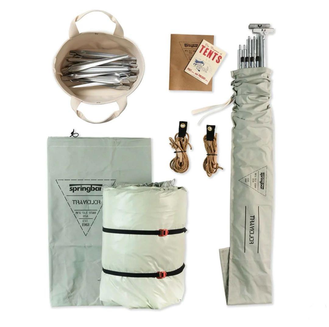 【A】① 本体　springbar テント　traveler カーカムス
