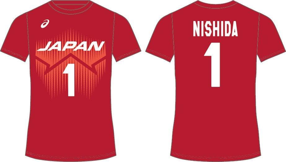 2023年 バレーボール男子日本代表 応援Tシャツ 西田有志 S