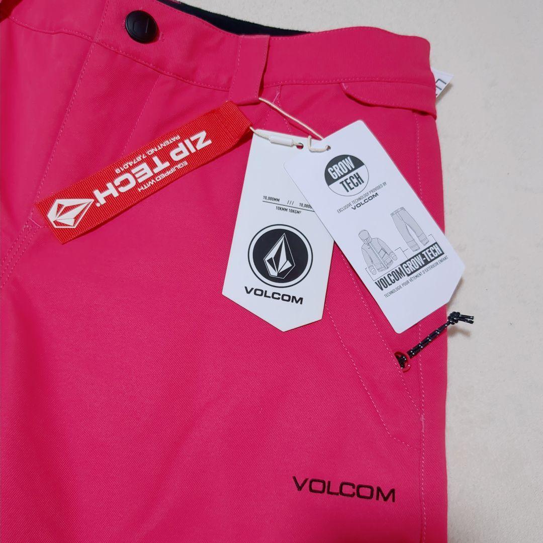 3177【新品】ボルコム スノボウェア パンツ ピンク キッズL（女性S相当）