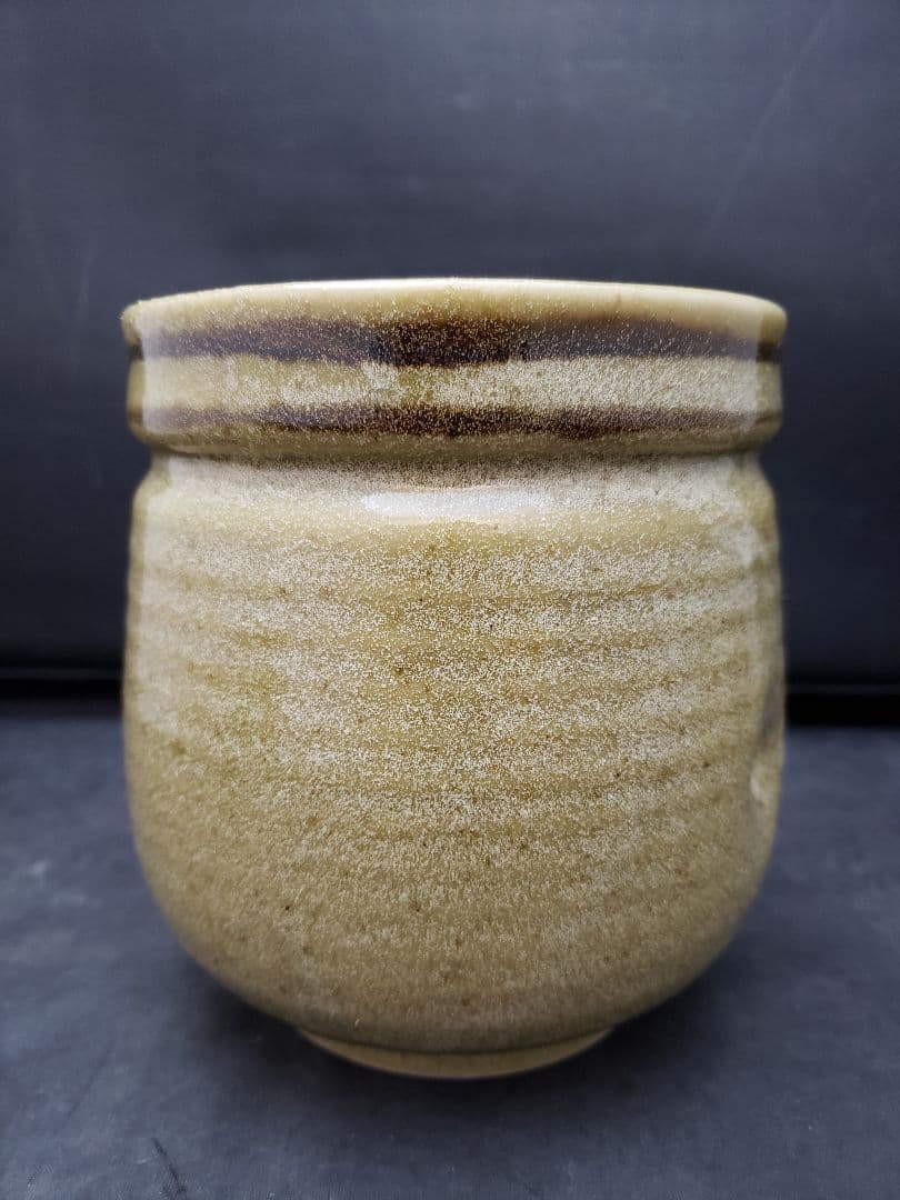 絵唐津皆具　古川華山作　清寂　茶道具　水指　建水　蓋置　花器　竹柄