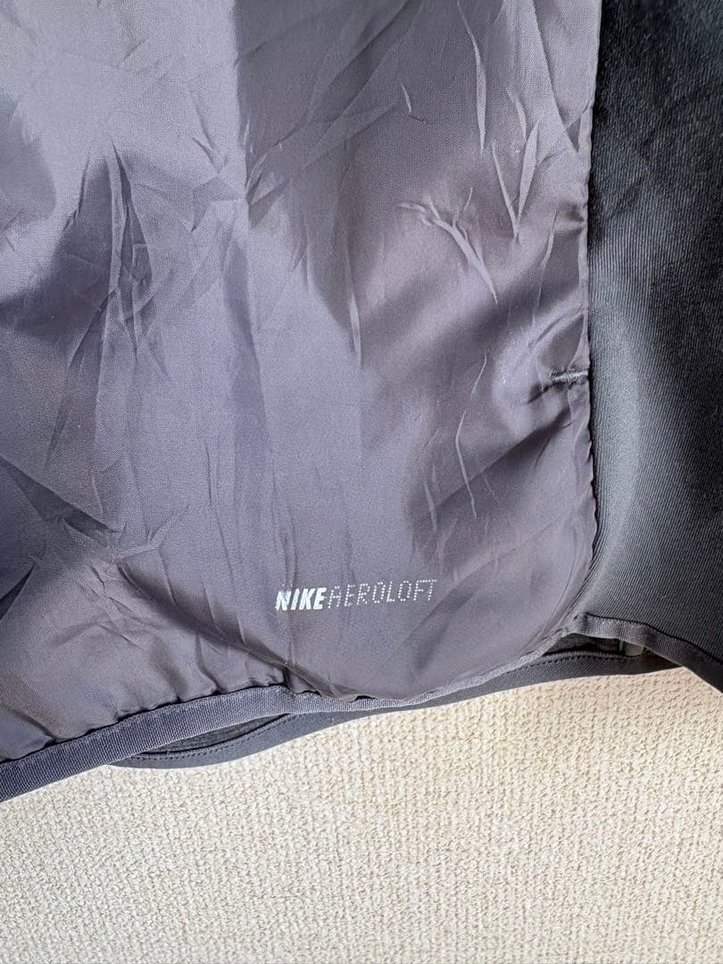 NIKEgolf エアロロフト　ゴルフウェア　中綿　グレー　ナイロン　スウェット