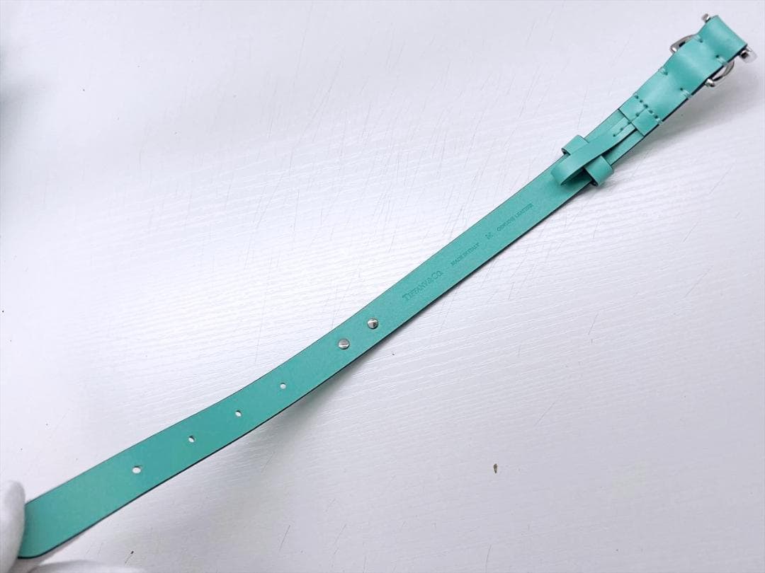 未使用保管　ティファニー　ティファニーブルー　ロゴ　ペットカラー　首輪　M