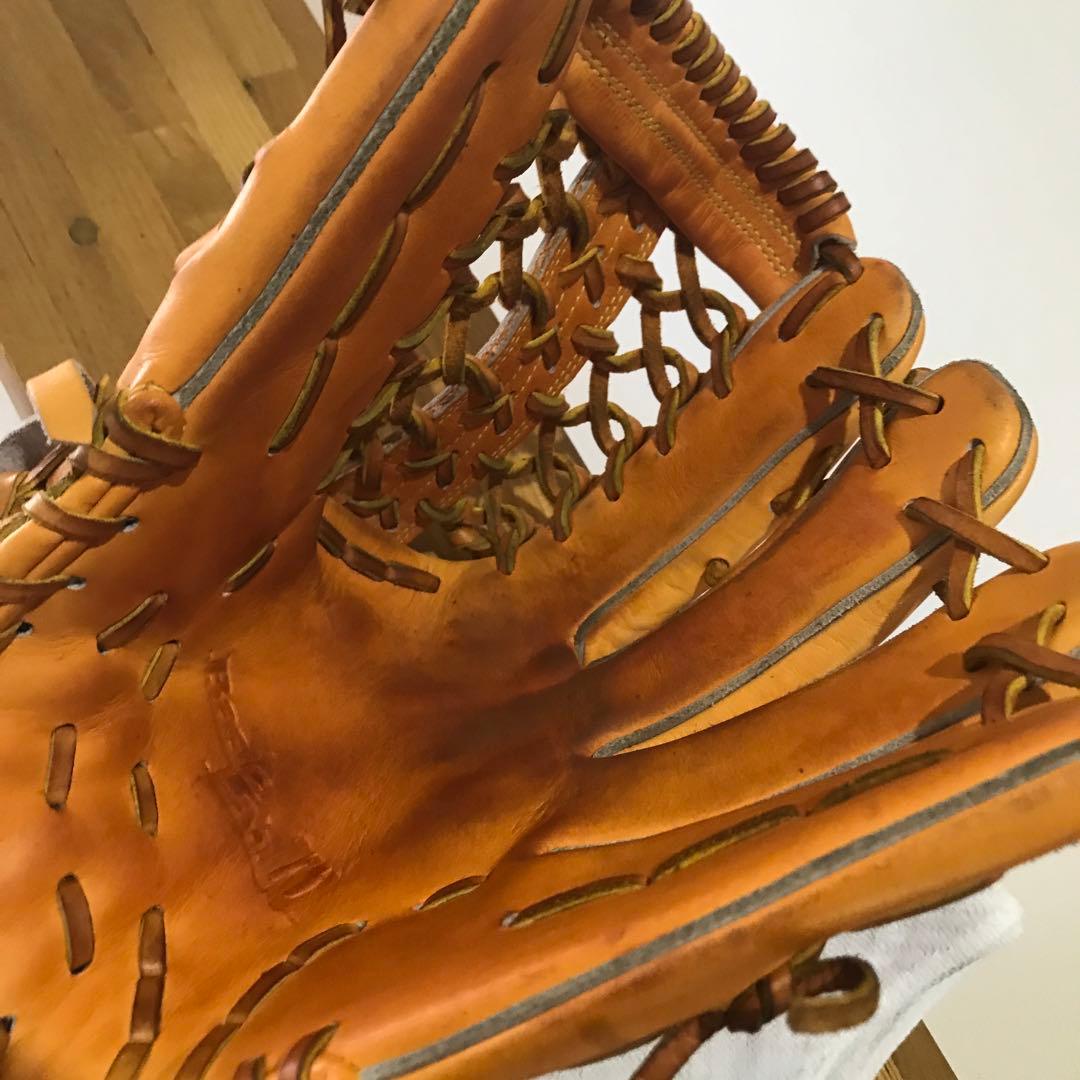 Wilson 外野手用 6本指対応 硬式グローブ オレンジ